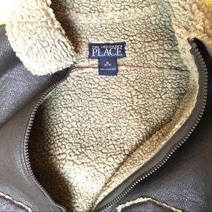 NWOT Faux-Leather Style Polyester Jacket for Boys